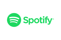spotify logo on a green background